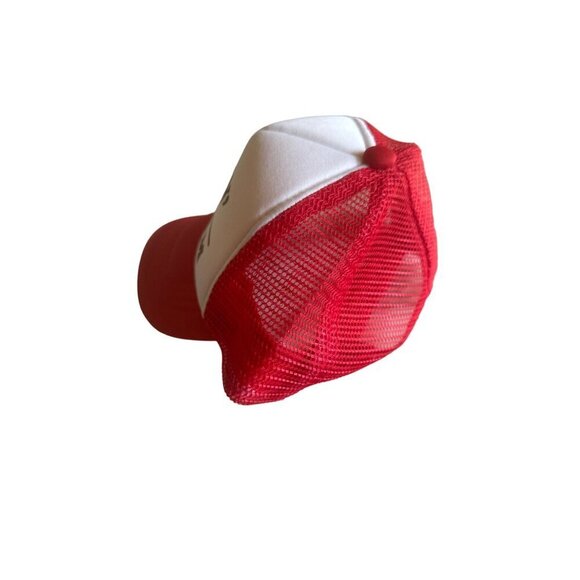 bubu Child Livin' the Dream Red White Foam Trucker Meshback Hat Cap Adjustable - Picture 2 of 4